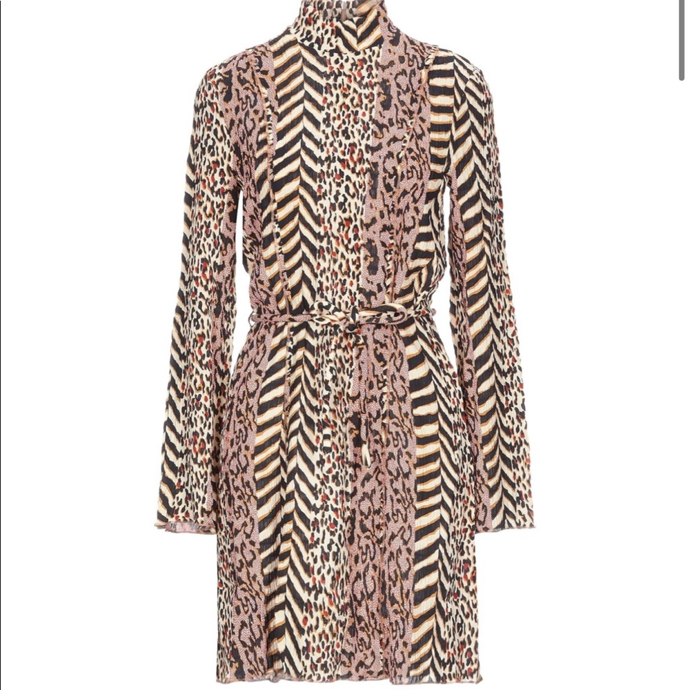 Nanushka mini dress natural